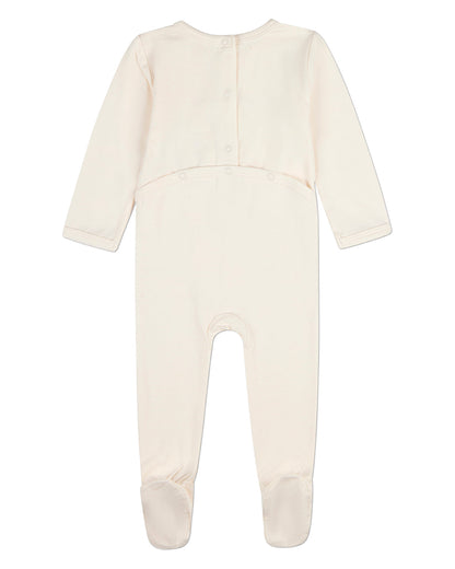 Baby "Bear On A Shelf" Modal-Blend Back-Snap Footie
