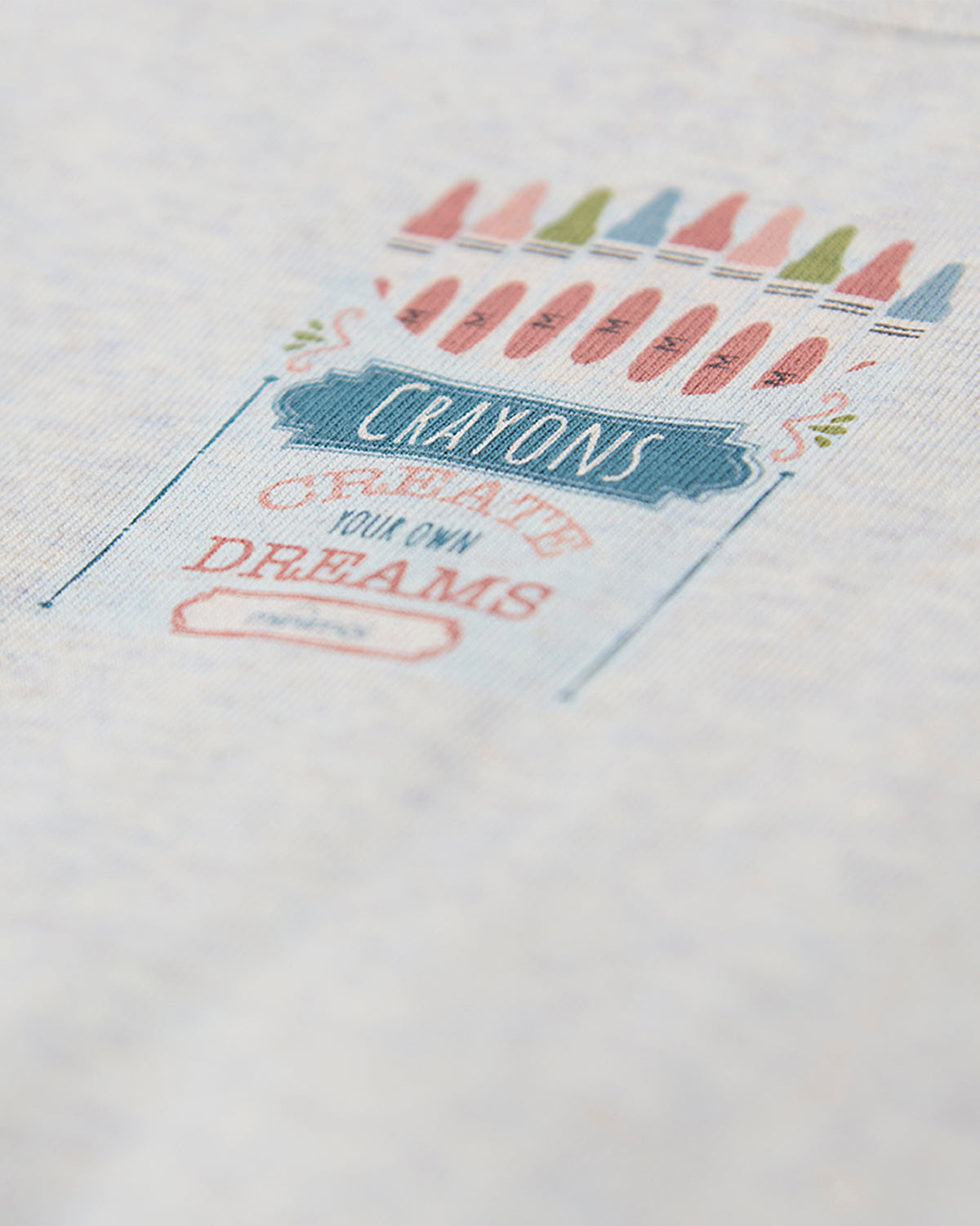 Baby "Create Your Own Dreams" Cotton-Rich Footie with Crayon Box Print