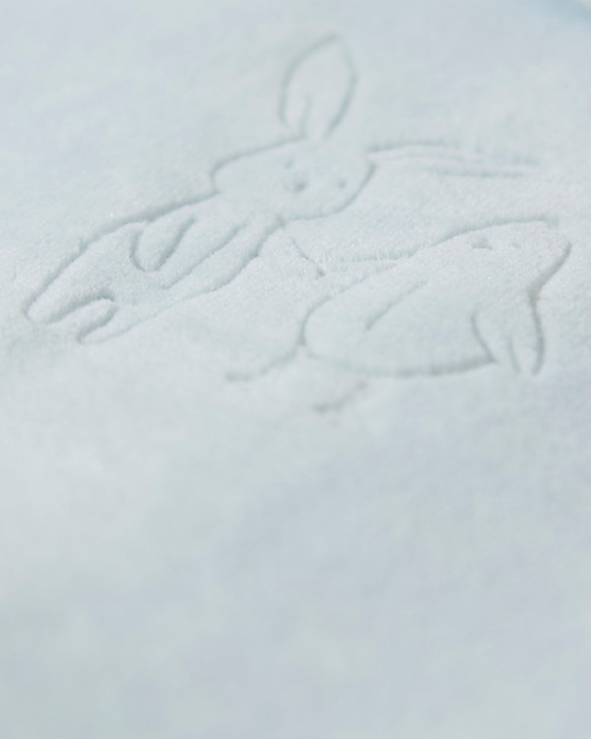 Baby "Bunny Meets Chick" Plush Embossed Cotton-Rich Velour Footie