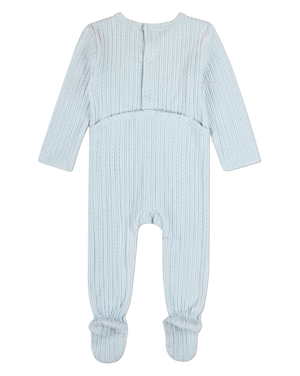 Baby Delicate Link-Patterned Silky-Soft Tencel-Blend Footie