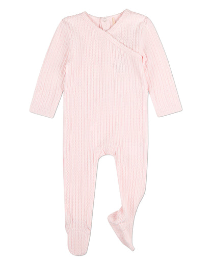 Baby Delicate Link-Patterned Silky-Soft Tencel-Blend Footie