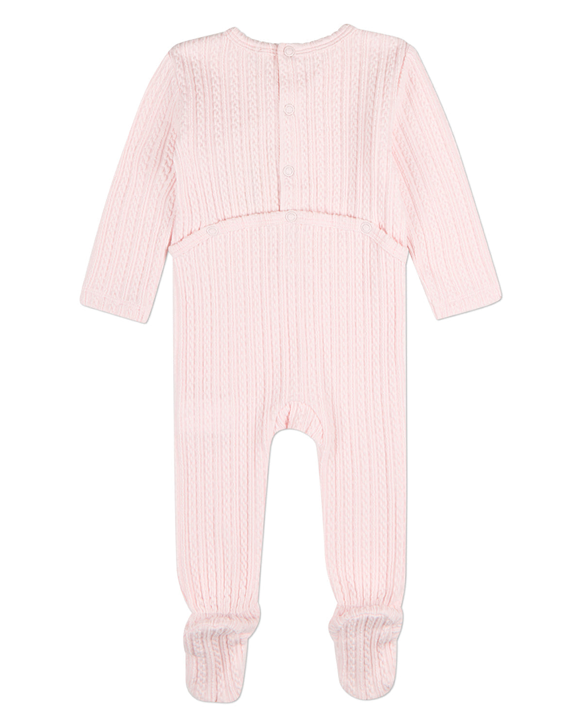 Baby Delicate Link-Patterned Silky-Soft Tencel-Blend Footie