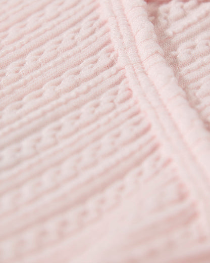 Baby Delicate Link-Patterned Silky-Soft Tencel-Blend Footie