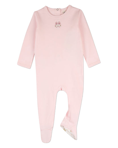 Baby Girls "Little Floral-Print Booties" 100% Cotton Footie
