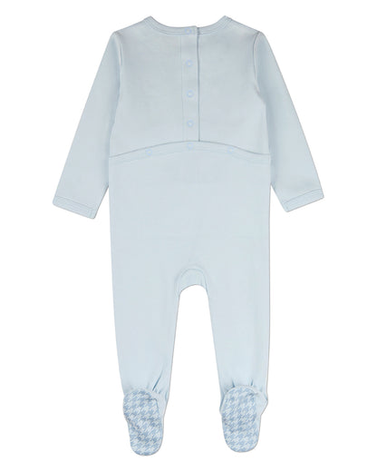 Baby Boys "Little Houndstooth-Printed Booties" 100% Cotton Footie