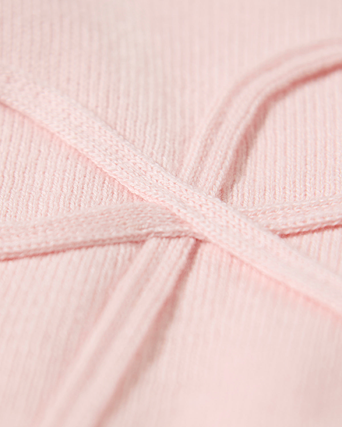 Baby Girls 100% Cotton Mini-Ribbed Knit Footie with Tonal Knit Bow