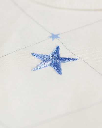 Baby Boys "Stars and Stitching" Cotton/Rayon-Blend Footie