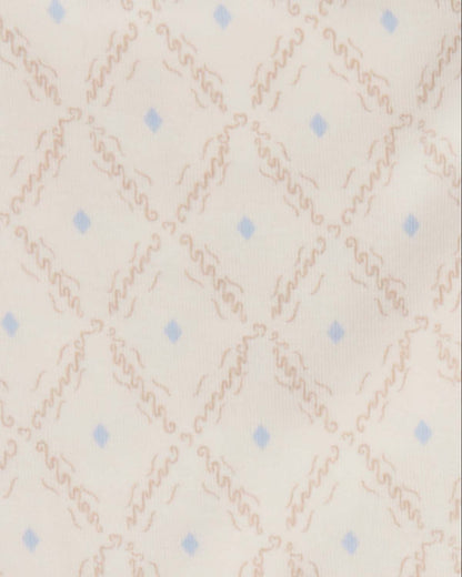 Baby Boys "Harlequin Diamond" Modal-Blend Allover-Print Footie