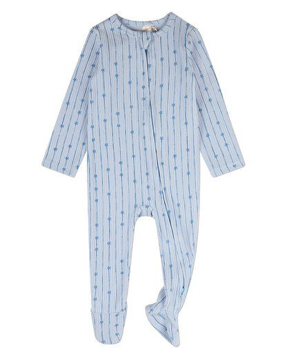 Baby "Star Light, Star Bright" Cotton/Rayon-Blend Pointelle Footie