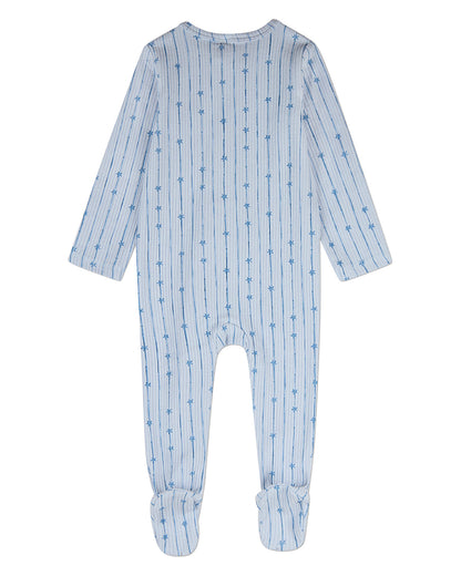Baby "Star Light, Star Bright" Cotton/Rayon-Blend Pointelle Footie
