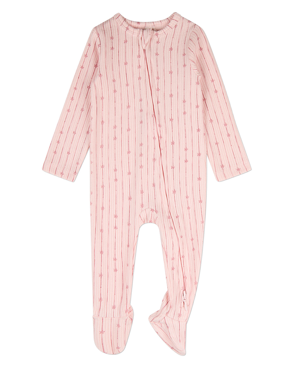 Baby "Star Light, Star Bright" Cotton/Rayon-Blend Pointelle Footie