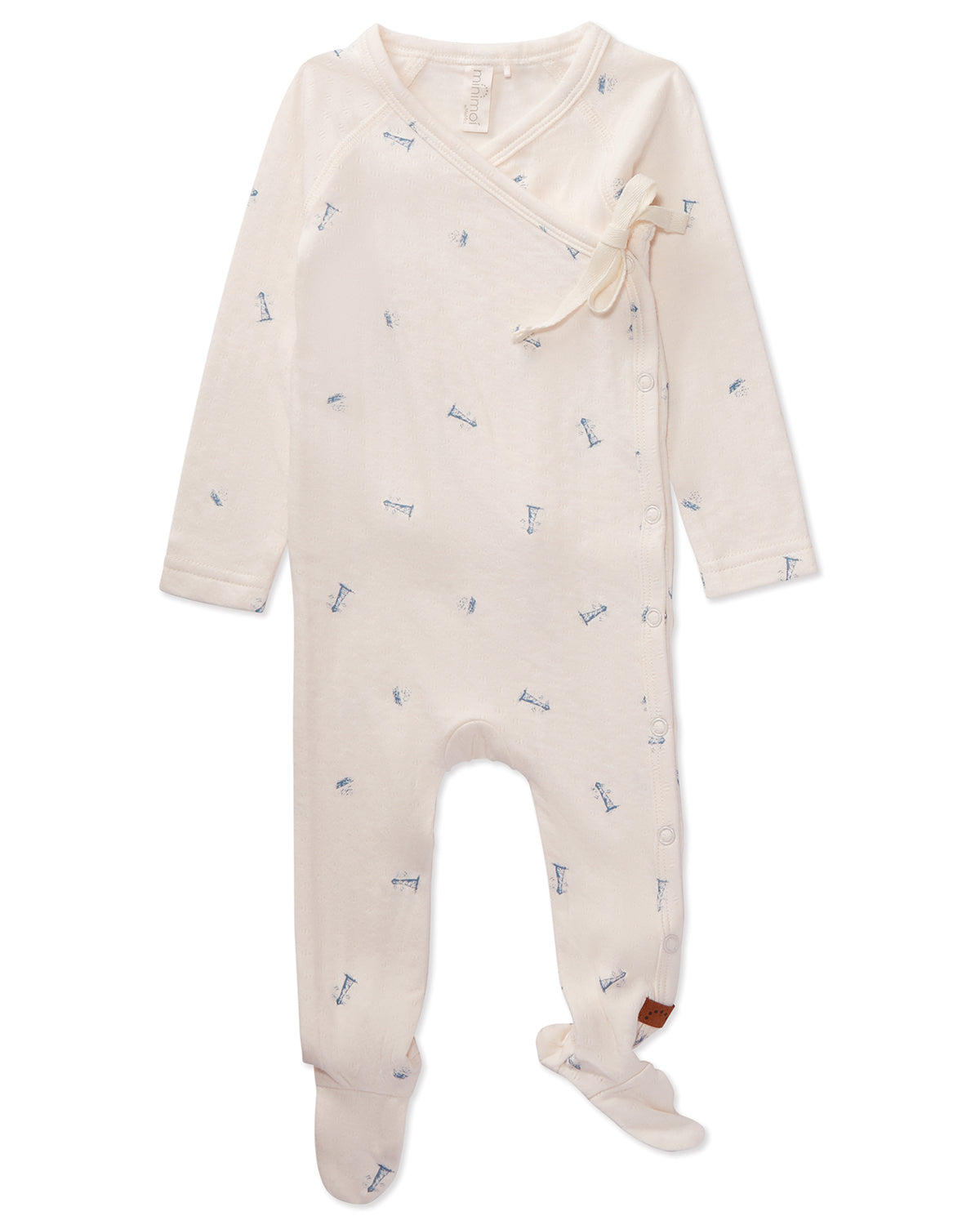 Baby and Toddler Boys "Lighthouse" Pointelle Rayon from Bamboo Blend Footie