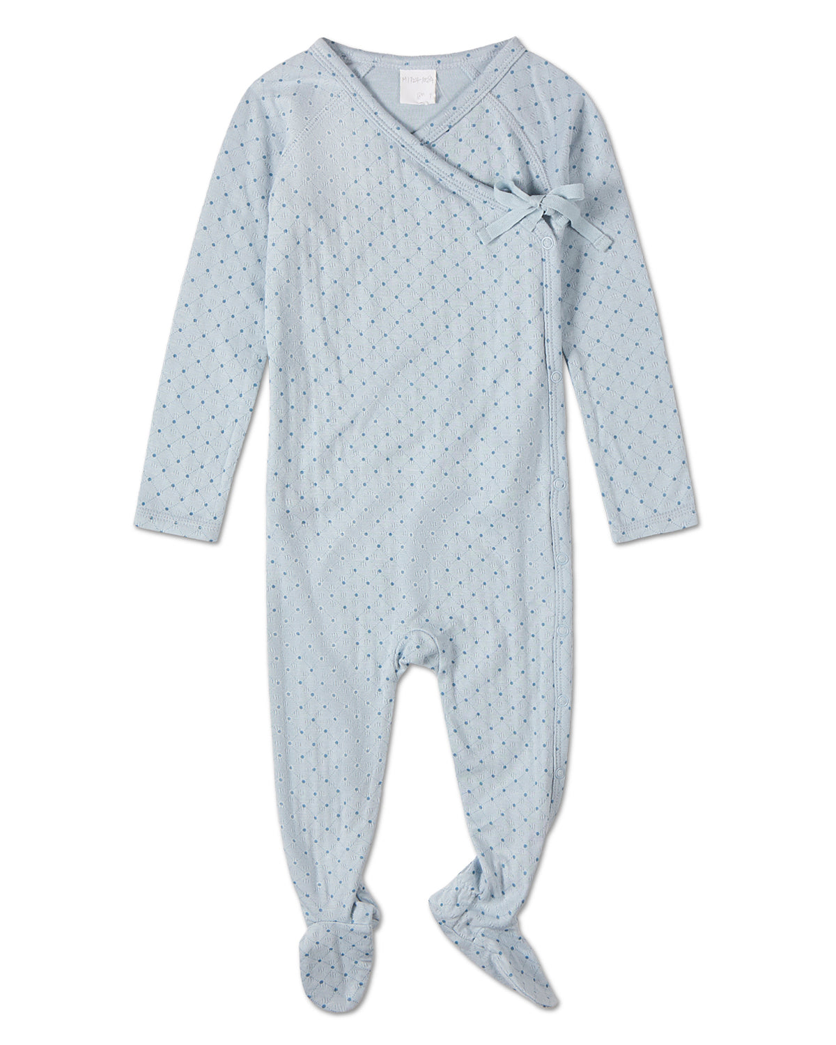 Toddler Boys "Little Dots" Pointelle Rayon from Bamboo Blend Footie