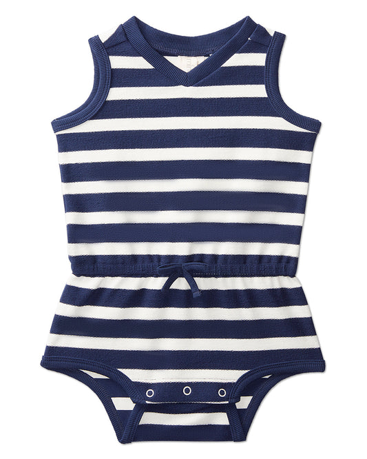 Terry Striped Romper