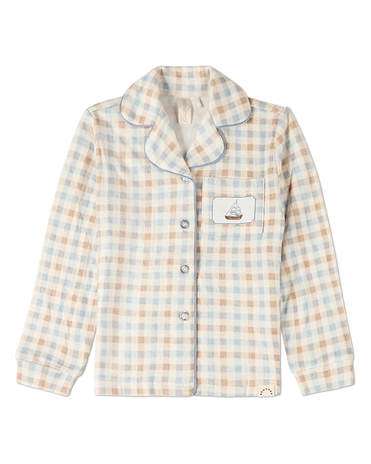 2 Piece Kids "Let Your Dreams Set Sail" Pointelle Plaid Lounge Set