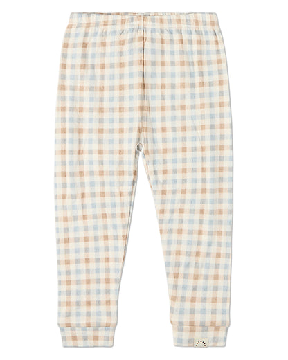 2 Piece Kids "Let Your Dreams Set Sail" Pointelle Plaid Pajama Set