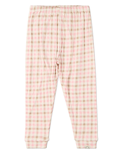2 Piece Kids "Let Your Dreams Set Sail" Pointelle Plaid Pajama Set