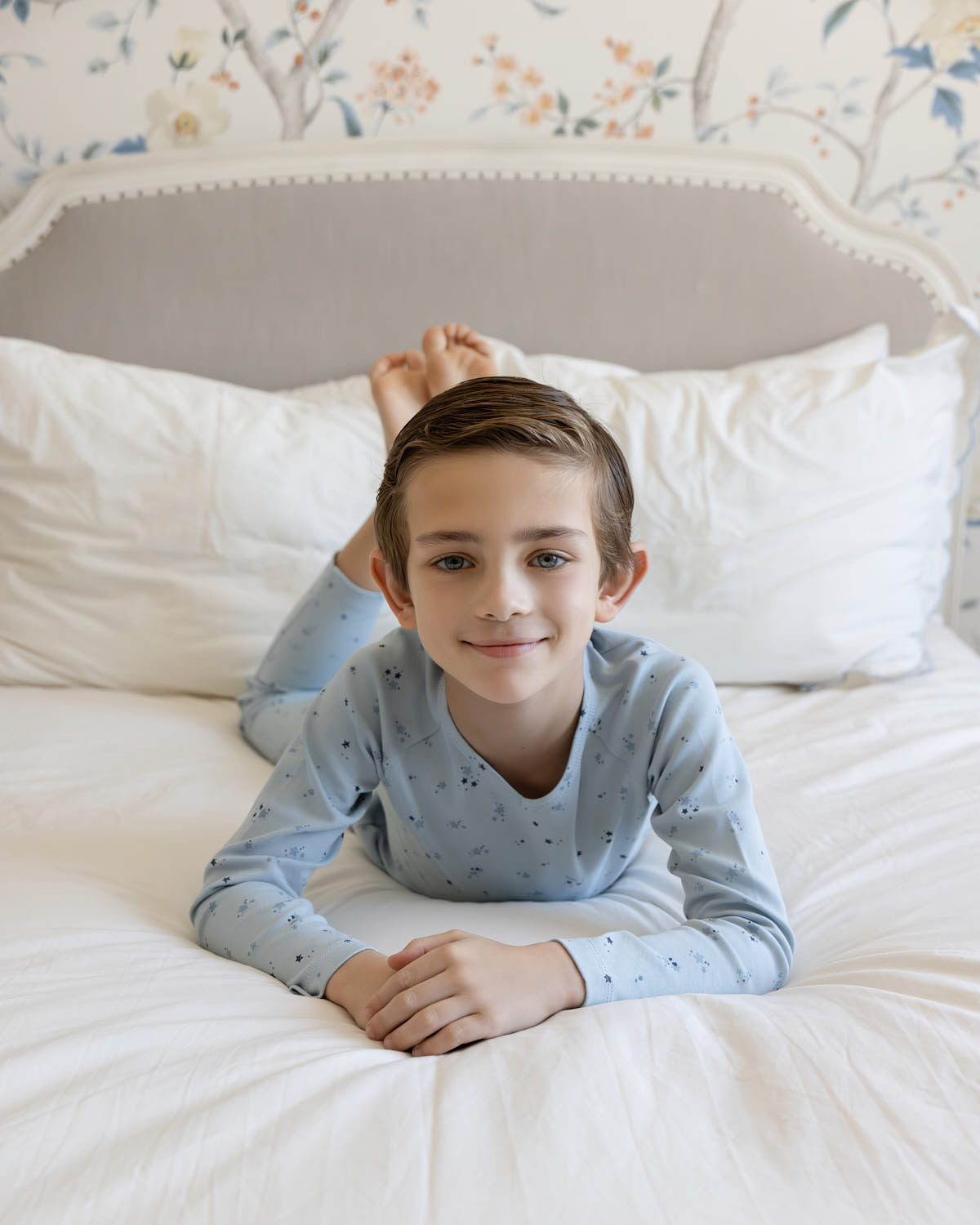 2 Piece Boys "My Brightest Star" 100% Cotton V-Neck Pull-On Lounge set