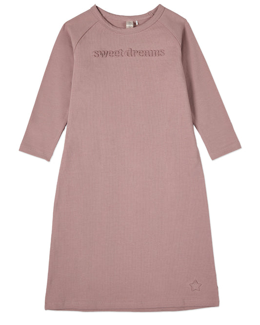 Girls "Sweet Dreams" Cotton Rich Nightgown with Embossed 3D Graphics