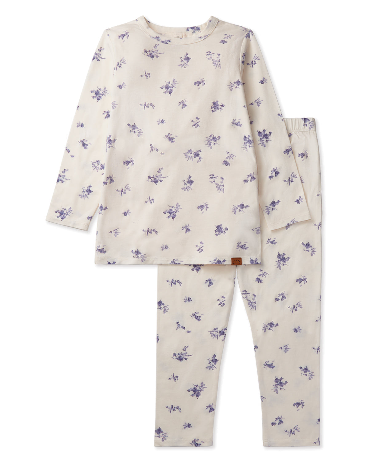 Girls Floral Toile Rayon from Bamboo Blend Pajama Set