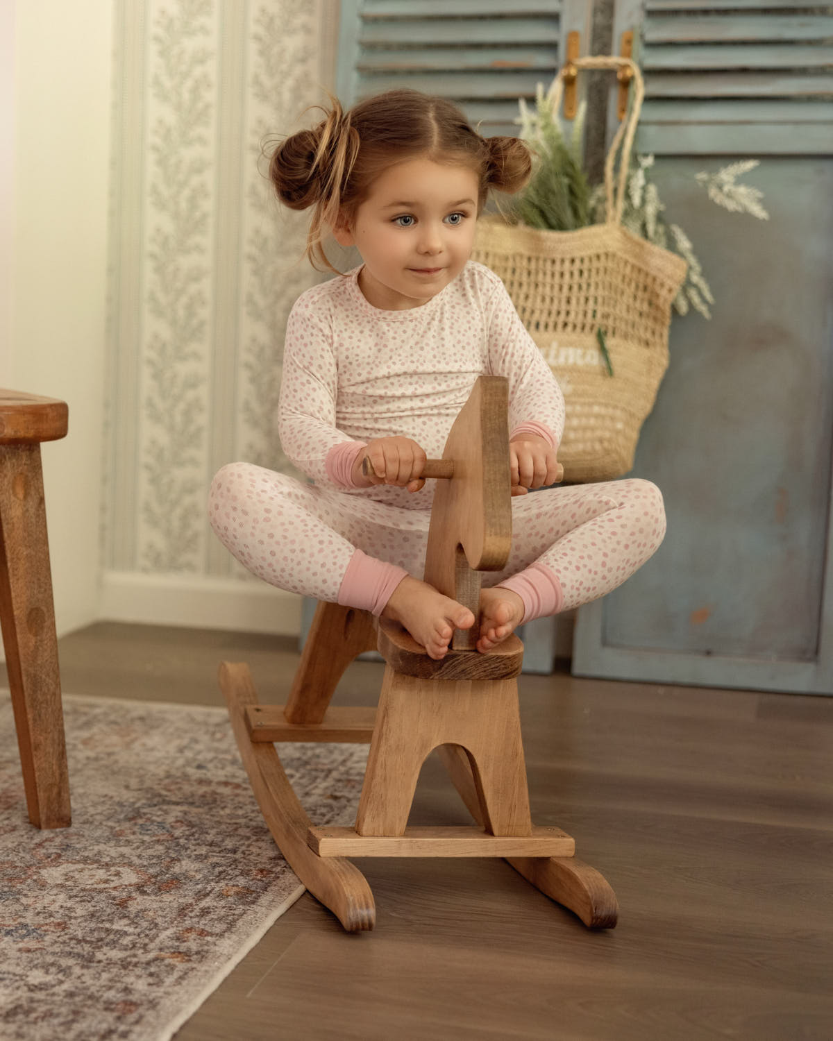 2 Piece Kids "Abstract Spots" Rayon-Blend Pajama Set