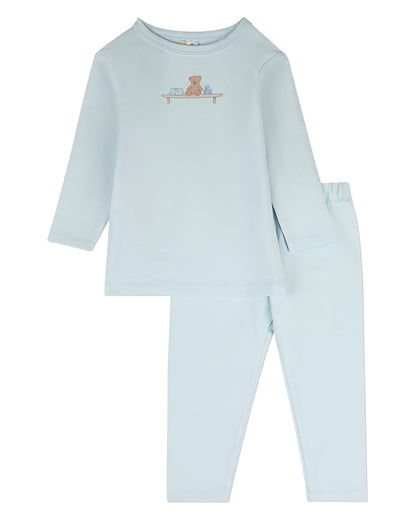 2 Piece Kids "Bear On A Shelf" Modal-Blend Pull-On Pajama Set