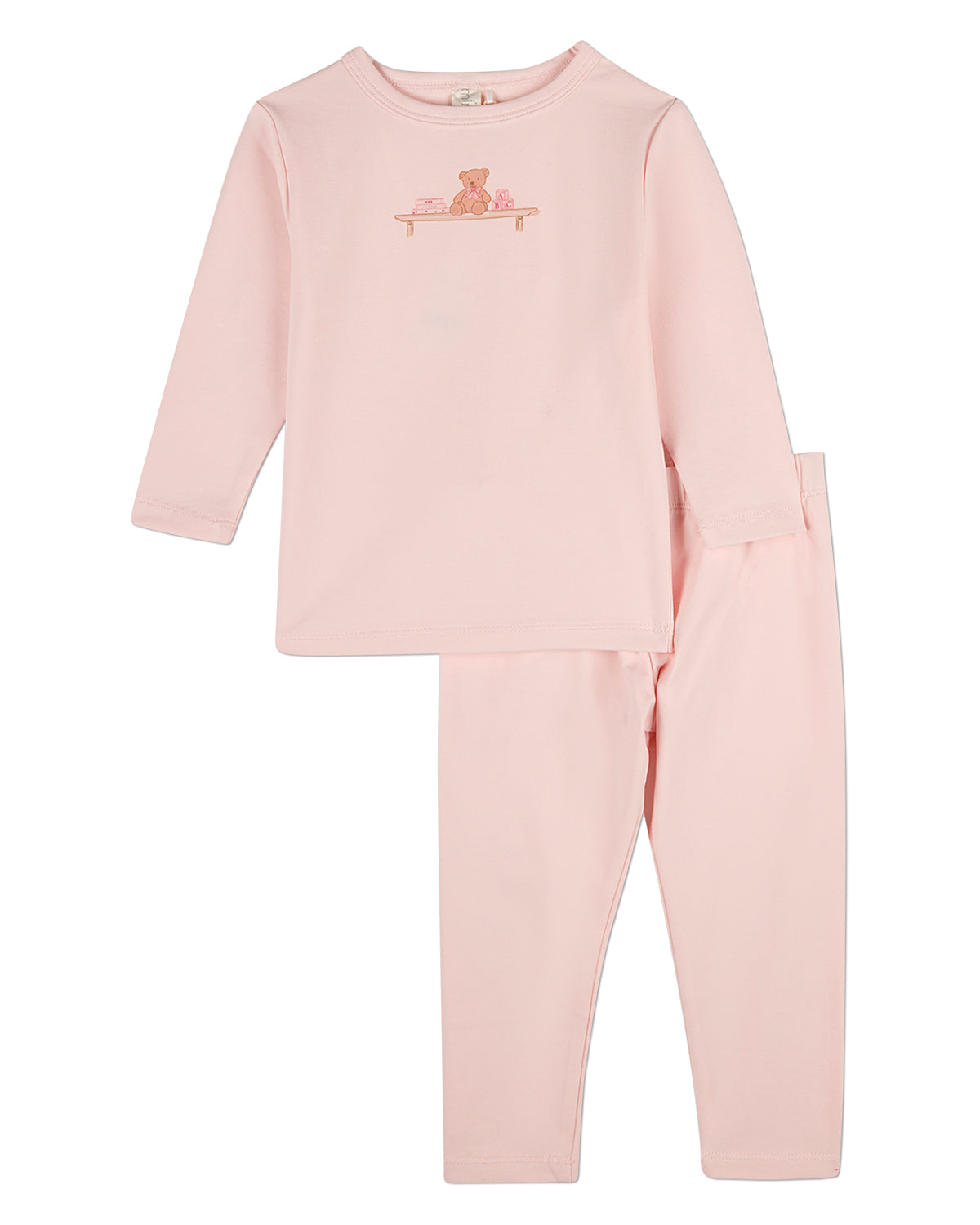 2 Piece Kids "Bear On A Shelf" Modal-Blend Pull-On Pajama Set
