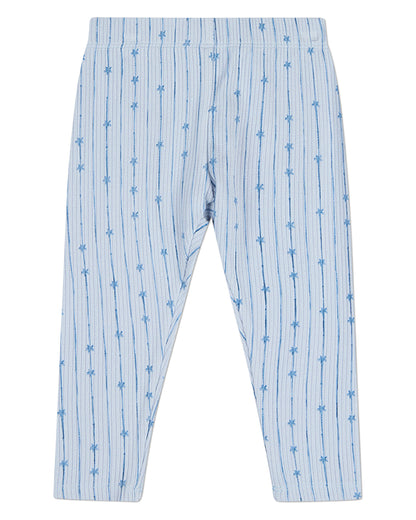 2 Piece Kids "Star Light, Star Bright" Ribbed Pointelle Pajama Set
