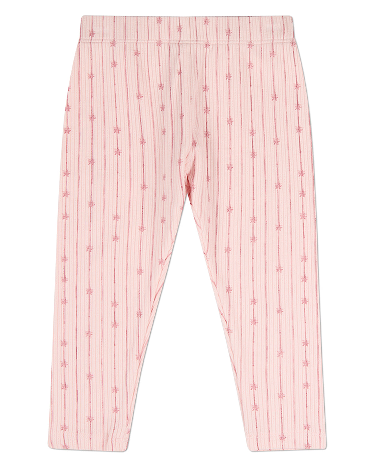 2 Piece Kids "Star Light, Star Bright" Ribbed Pointelle Pajama Set