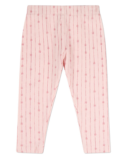 2 Piece Kids "Star Light, Star Bright" Ribbed Pointelle Pajama Set