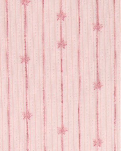 2 Piece Kids "Star Light, Star Bright" Ribbed Pointelle Pajama Set