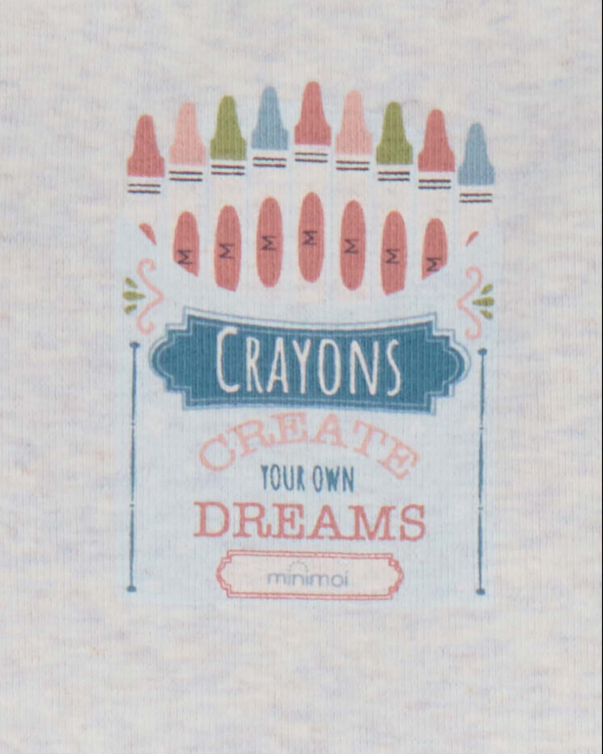 2 Piece Kids "Create Your Own Dreams" Cotton-Rich Heather Pajama Set