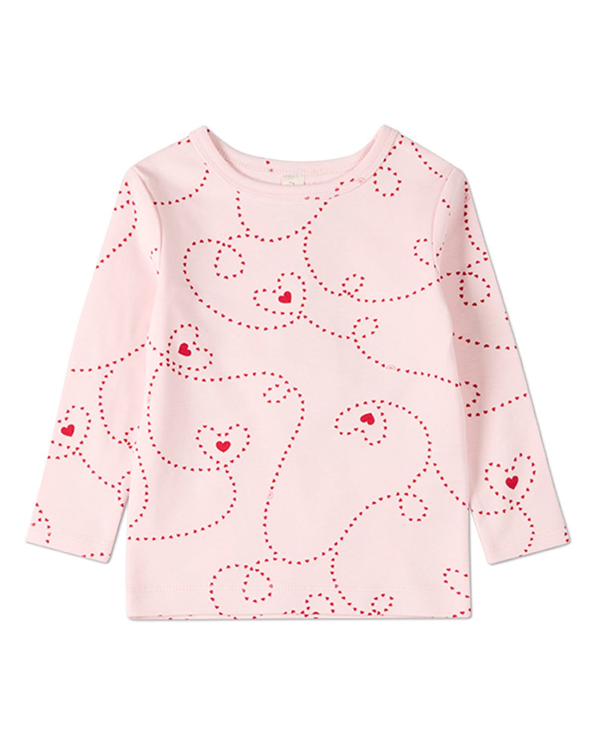 2 Piece Girls "Entangled Hearts" 100% Cotton Pullover Pajama Set