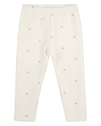 2 Piece Girls "Rosettes and Stitching" Rayon/Cotton-Blend Pajama Set