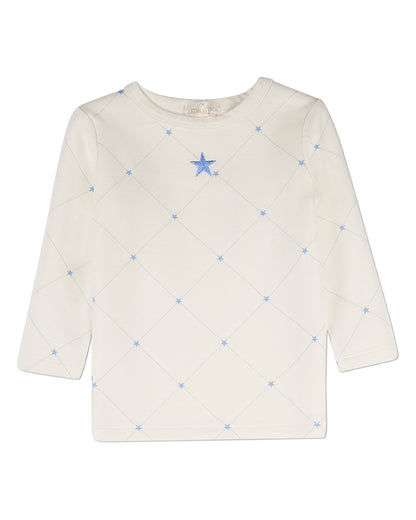 2 Piece Boys "Stars and Stitching" Cotton/Rayon-Blend Pajama Set