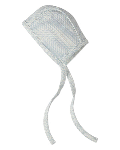 Baby "Allover Abstract Print" 100% Cotton Pointelle Knit Bonnet