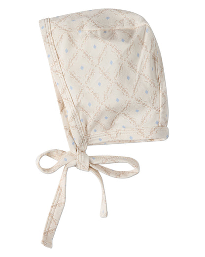 Baby Boys "Harlequin Diamond" Modal-Blend All-Over Printed Bonnet