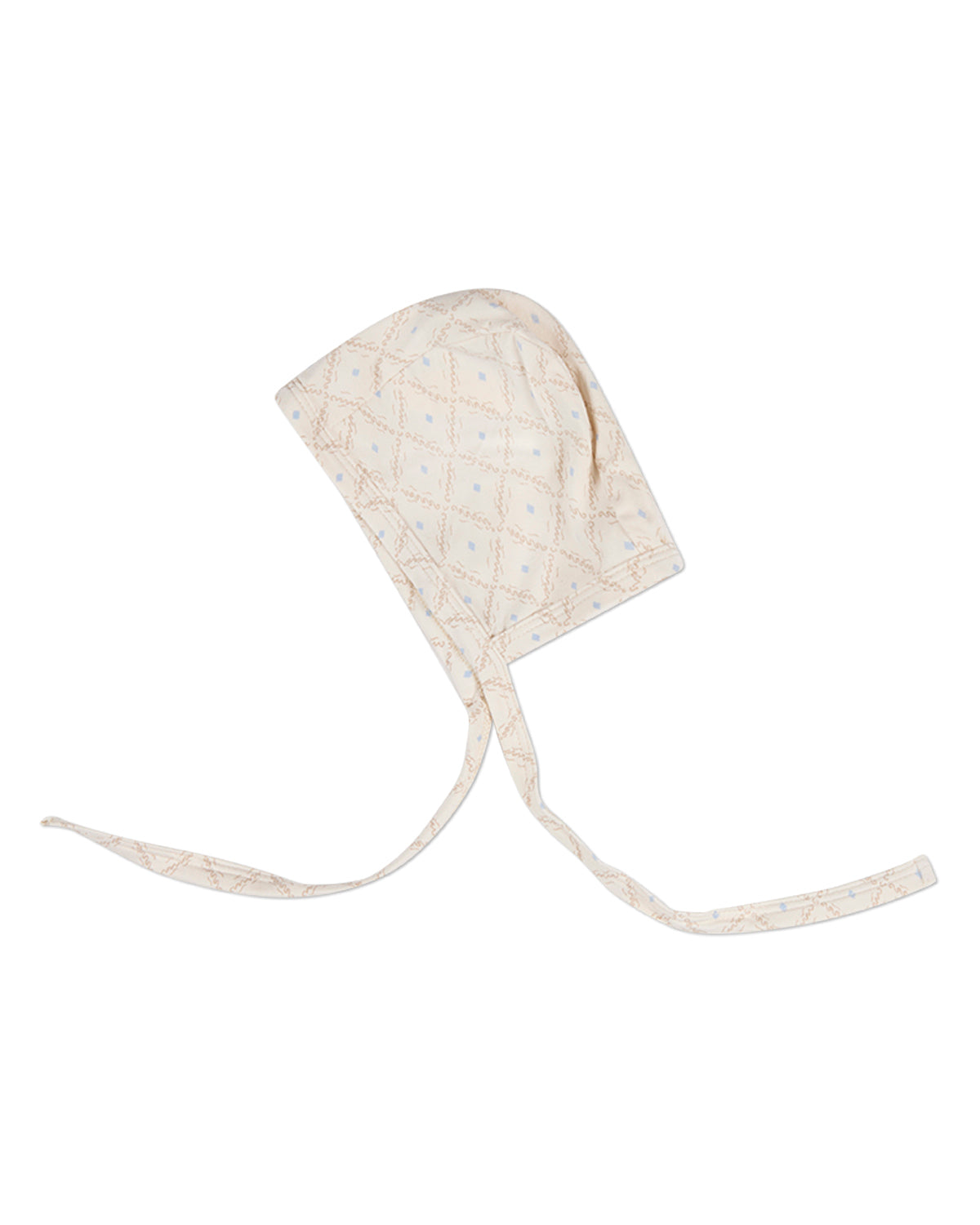 Baby Boys "Harlequin Diamond" Modal-Blend All-Over Printed Bonnet
