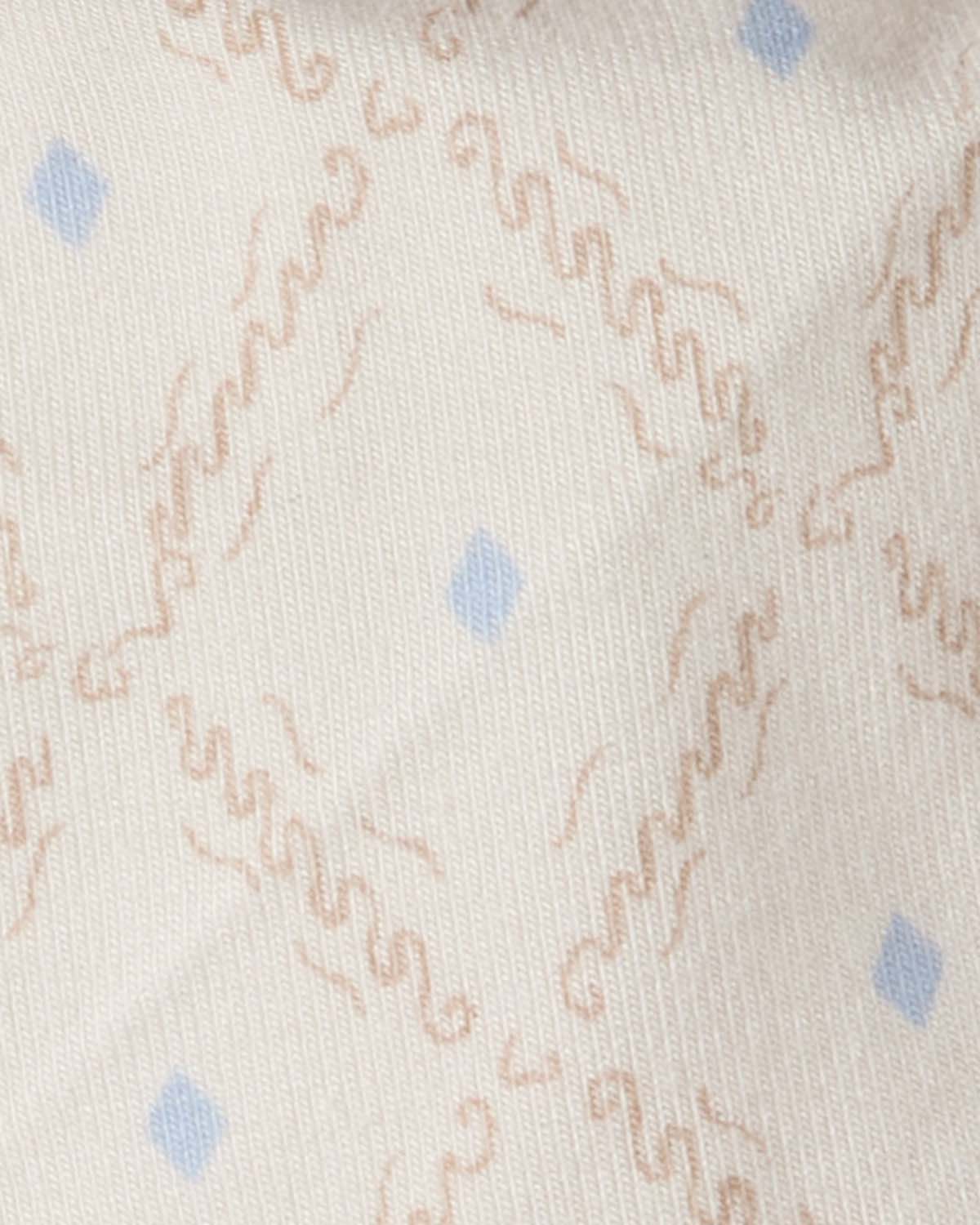 Baby Boys "Harlequin Diamond" Modal-Blend All-Over Printed Bonnet