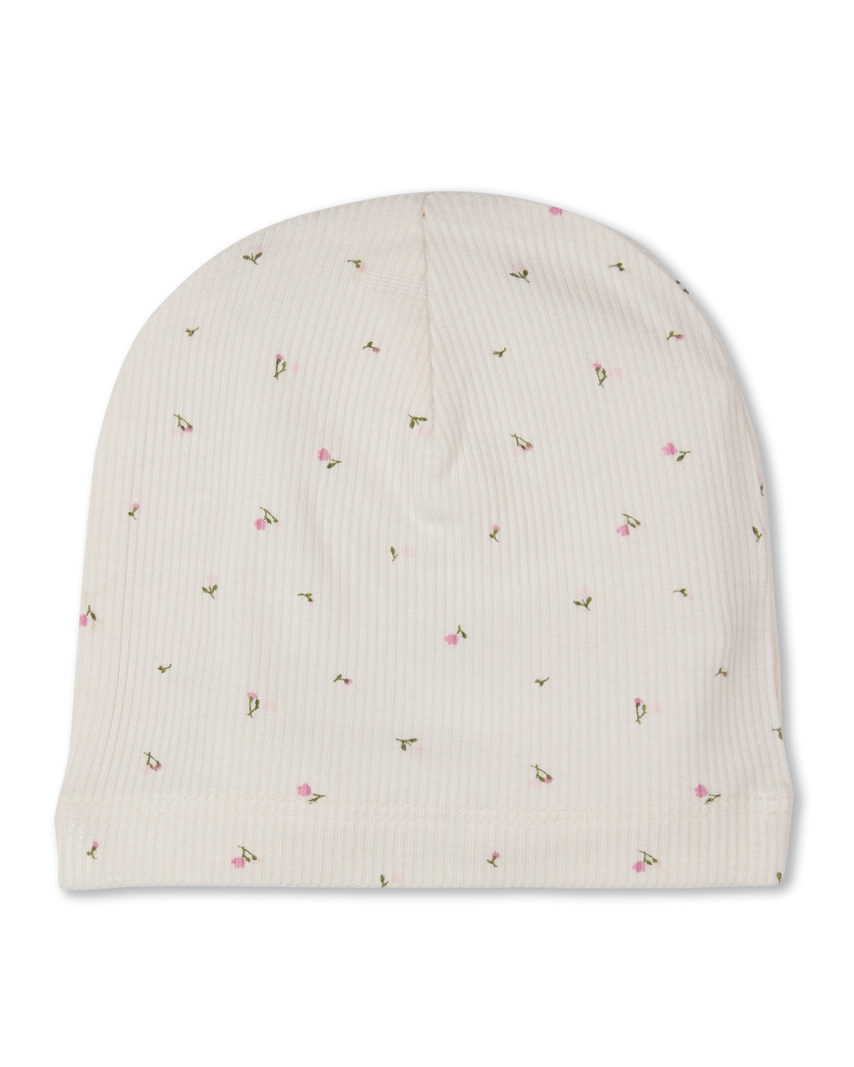 Baby "Sprigs Have Sprung" Mini-Ribbed Rayon-Blend Beanie