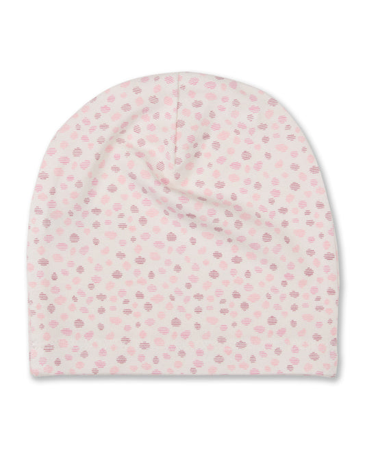 Baby "Abstract Spots" Reversible Rayon-Blend Beanie