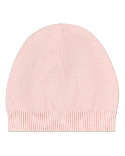 Baby Ribbed 100% Cotton Fine-Gauge Knit Beanie with Chunky Rib Trim