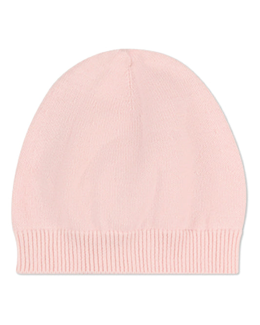 Baby Ribbed 100% Cotton Fine-Gauge Knit Beanie with Chunky Rib Trim