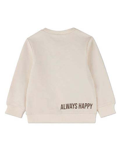 Boys "Smiles All Around" Cotton-Rich Pullover Crewneck Sweatshirt