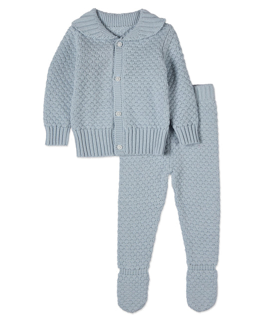 2 Piece Baby Boys 100% Cotton Knit Cardigan Set