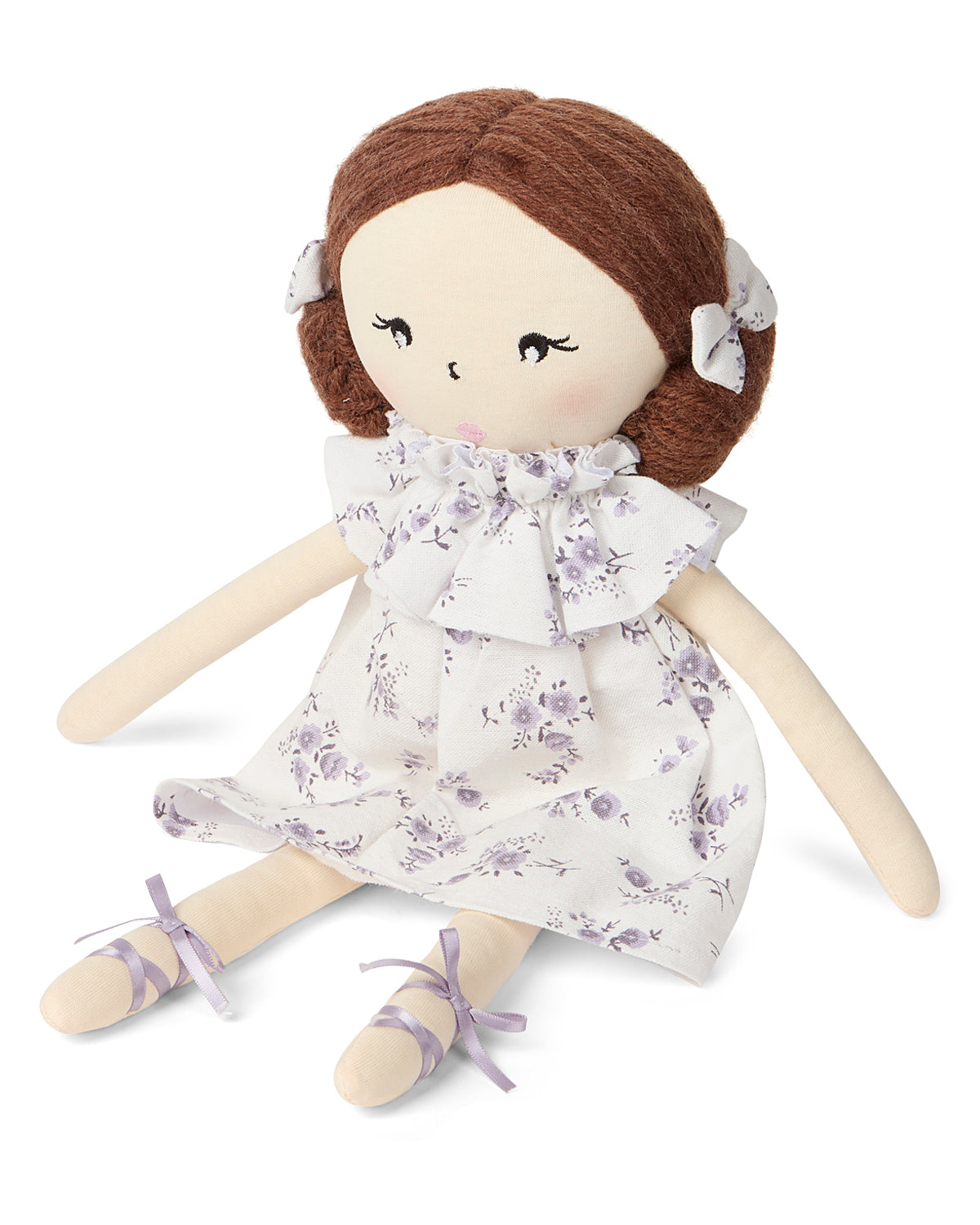 Baby Girls "Abigail" Cotton and Linen Rag Doll