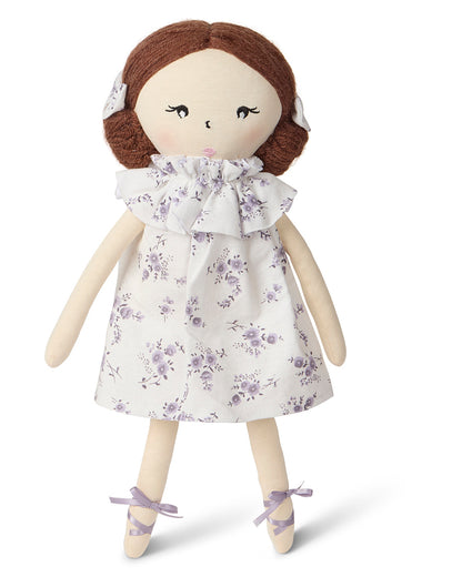 Baby Girls "Abigail" Cotton and Linen Rag Doll