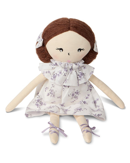 Baby Girls "Abigail" Cotton and Linen Rag Doll