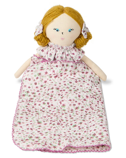 2 Piece "Luna" Mini Rag Doll and Security Blanket Set