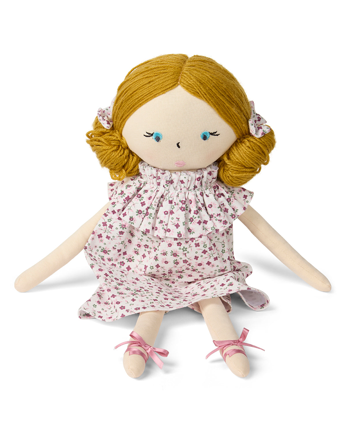 Baby Girls "Luna" Cotton and Linen Rag Doll